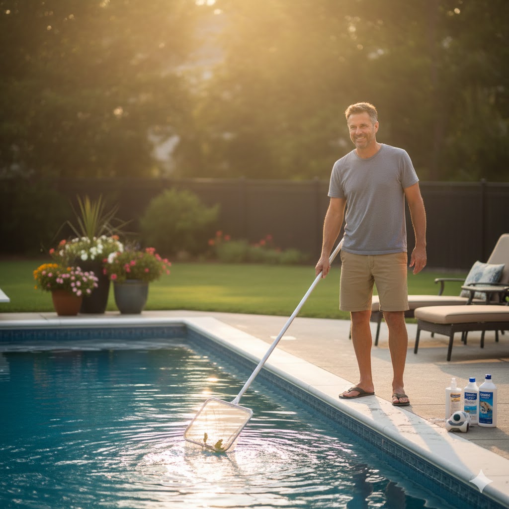 Pool cleaning in Diamond Head
