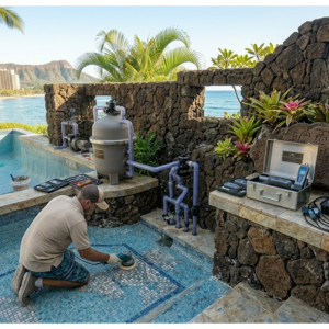 Swimming pool repair in Honolulu